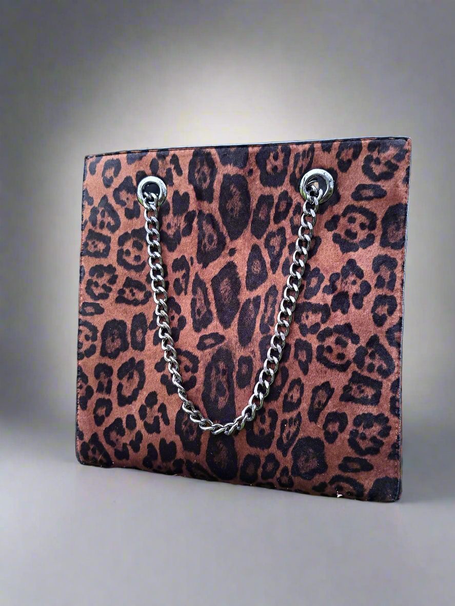 Sac à main bicolore léopard 🐆