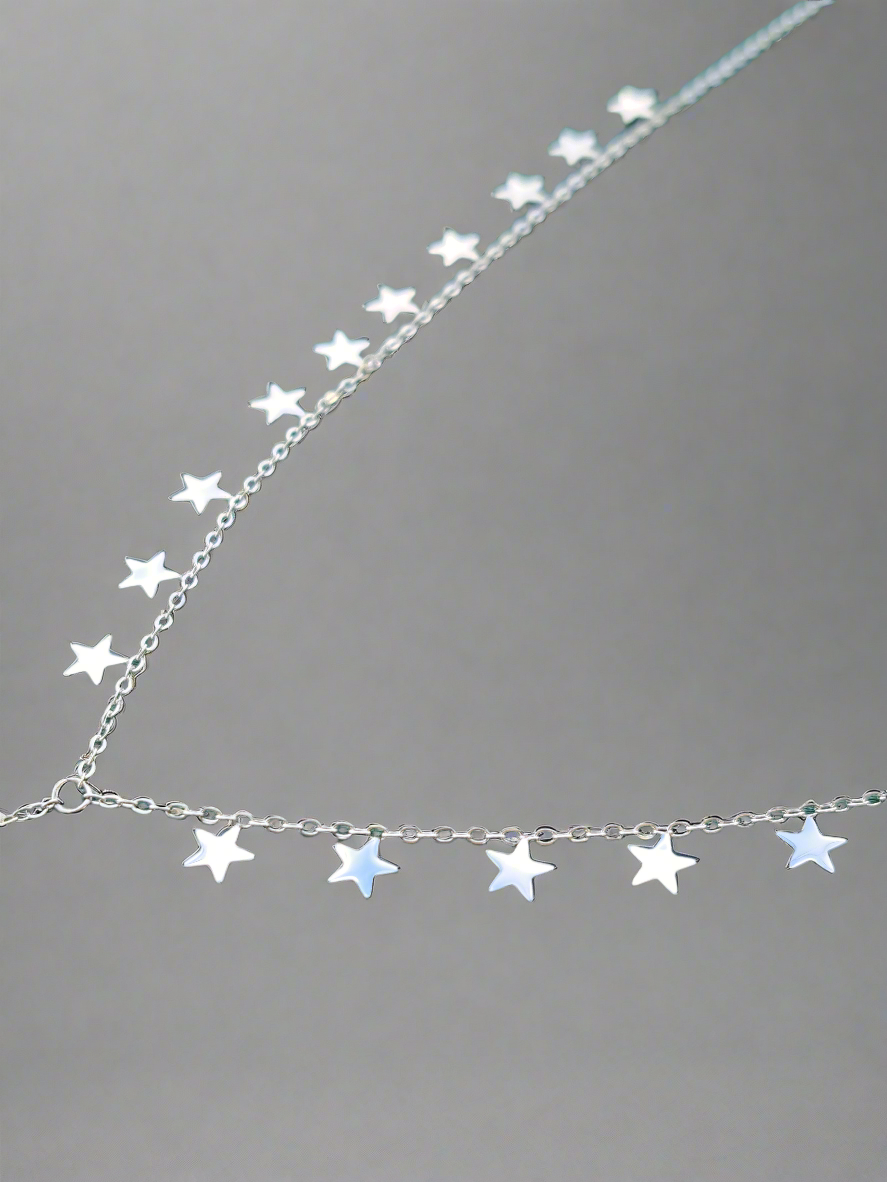 Collier en Y étoilé long