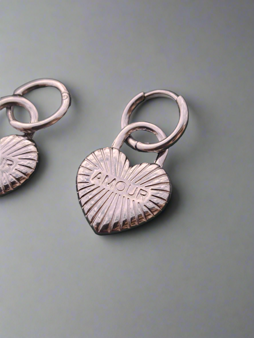 Boucle d'oreille cadenas