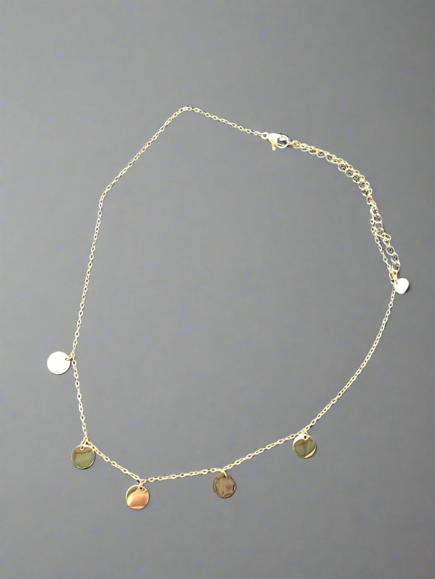 Collier pampille doré