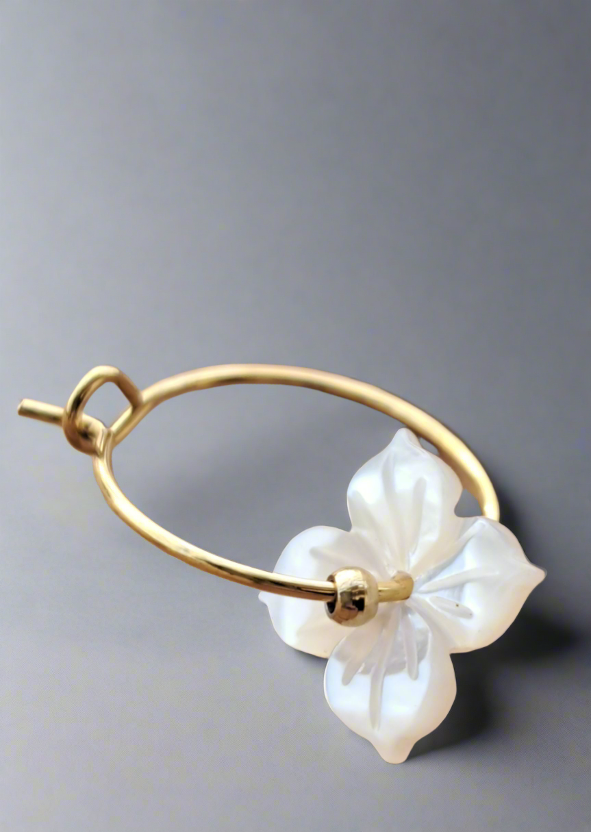 Boucle d'oreille nacré