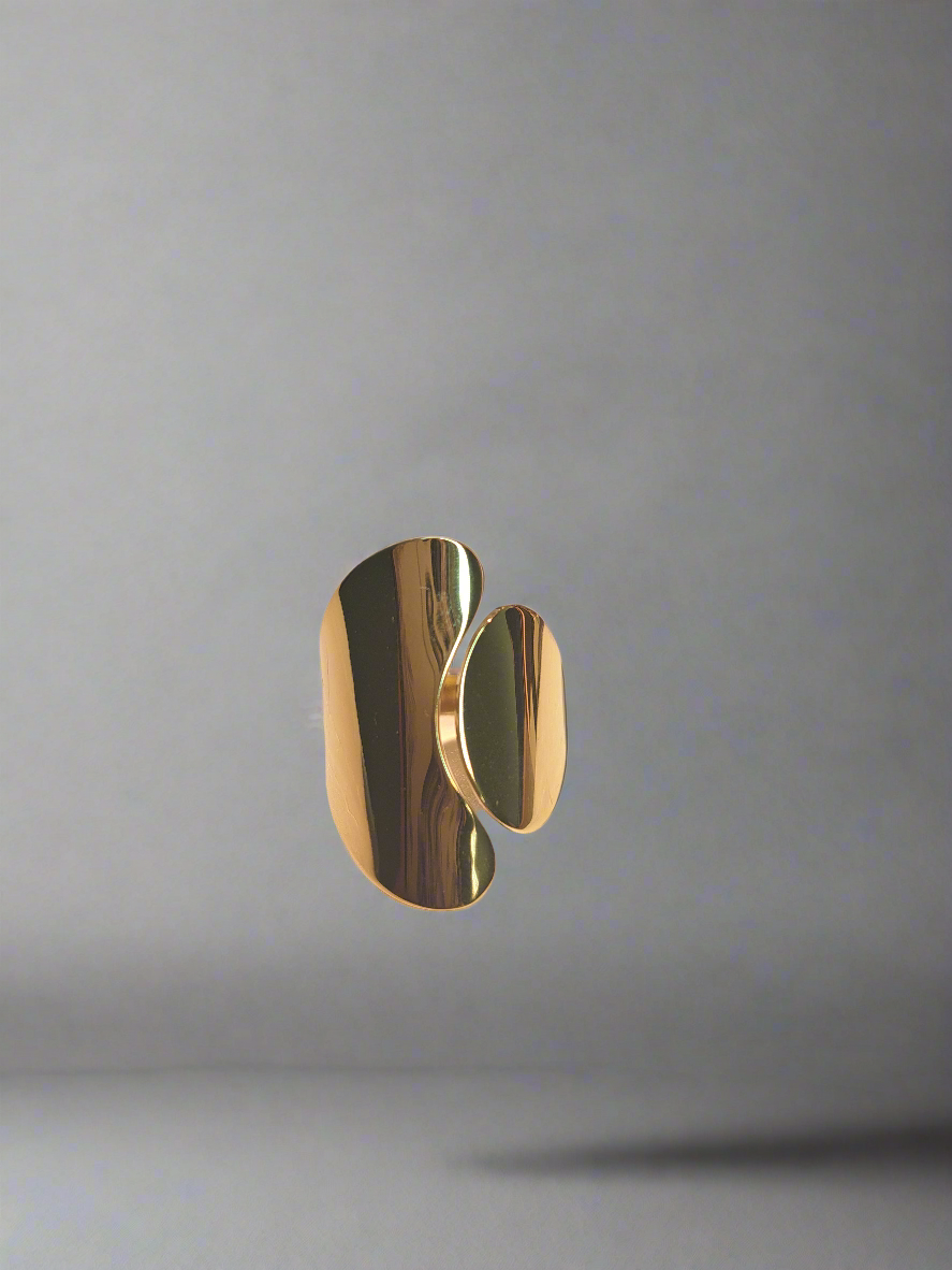 Bague effet lisse géométrique