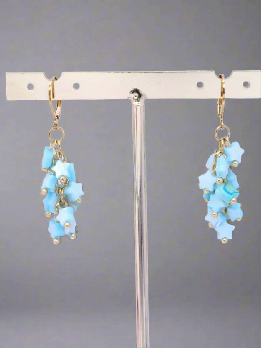 Boucle d'oreille pluie d'étoiles