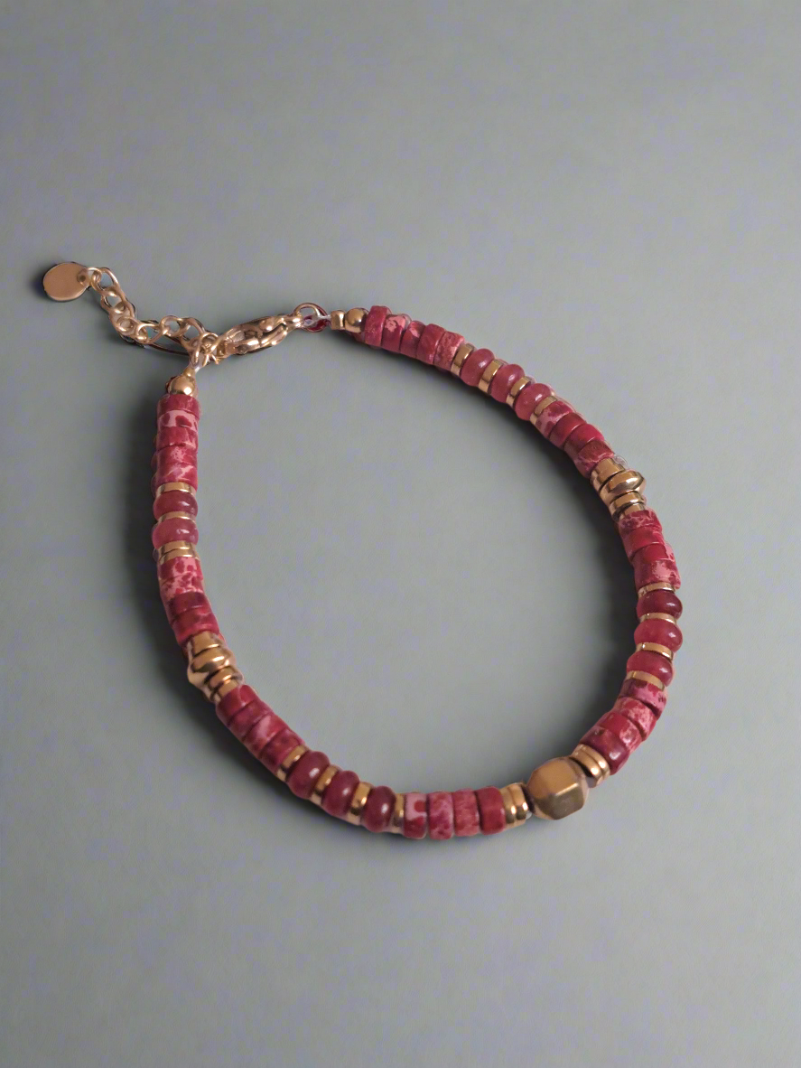Bracelet Jaspe rouge
