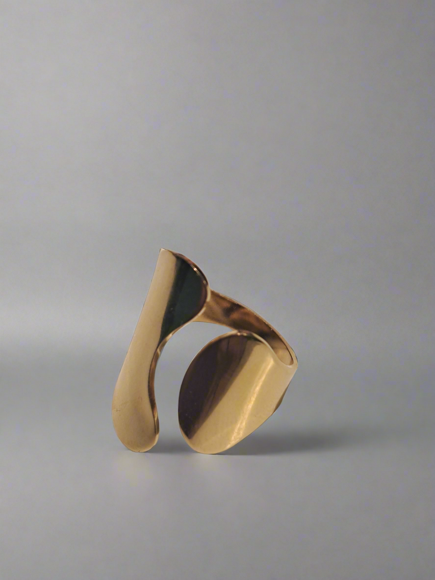 Bague effet lisse géométrique