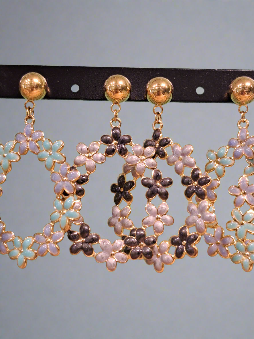 Boucle couronne de fleurs