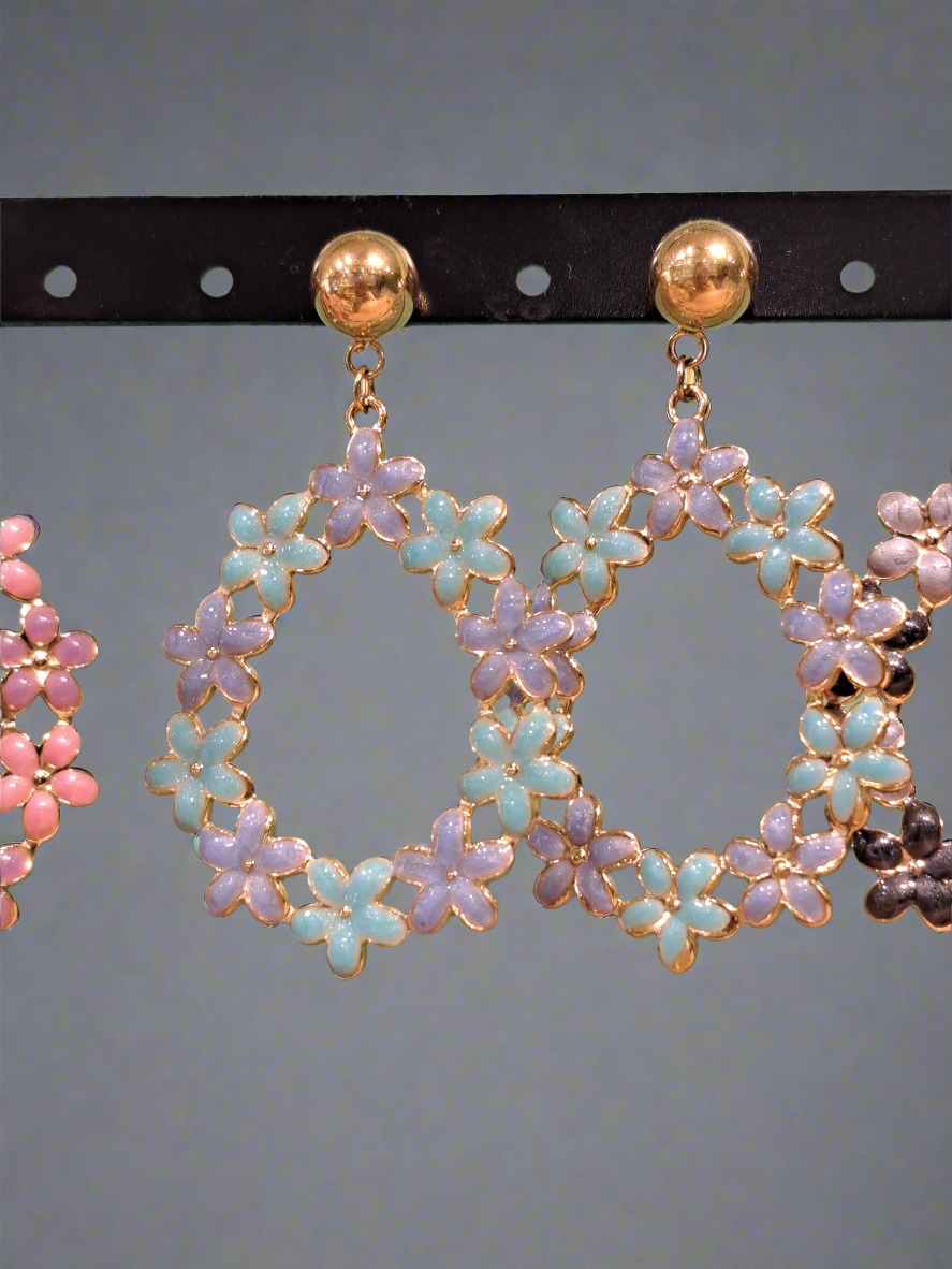 Boucle couronne de fleurs