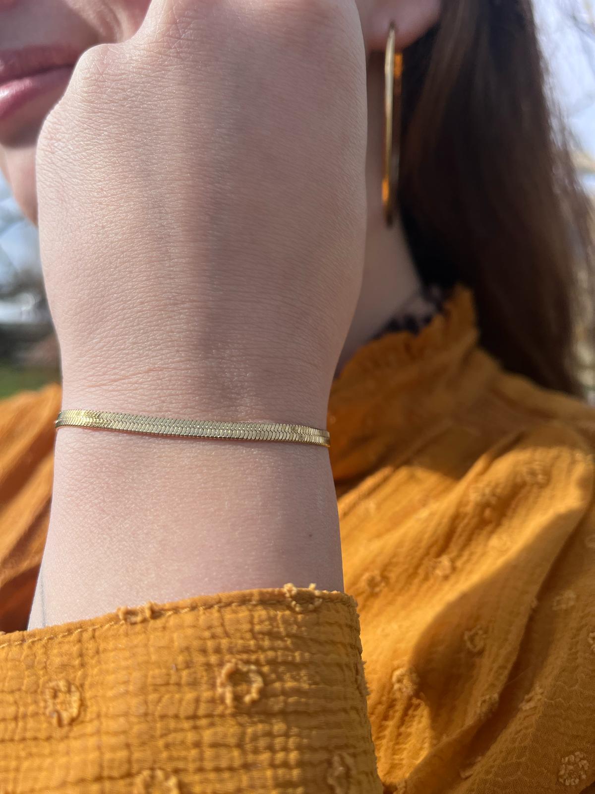 Bracelet chaîne plate