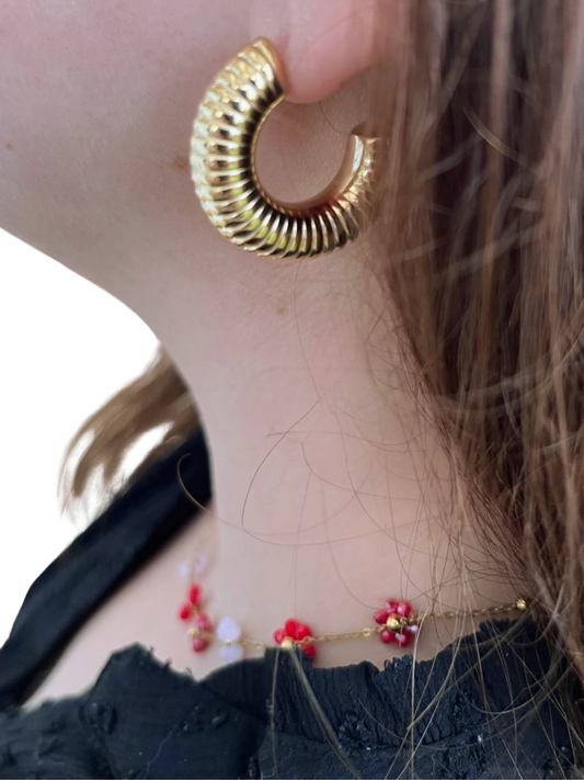 Boucle d'oreille escargots