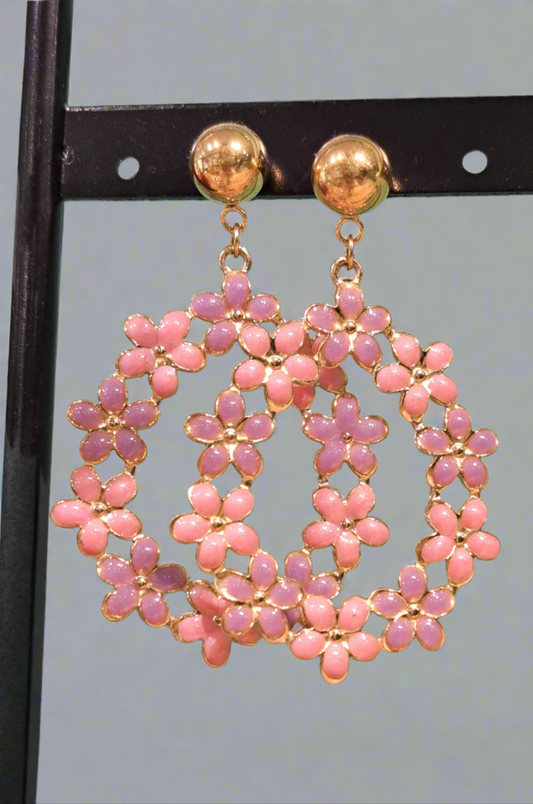 Boucle couronne de fleurs
