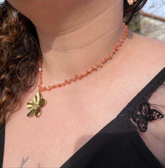 Collier pierre naturelle 🌸