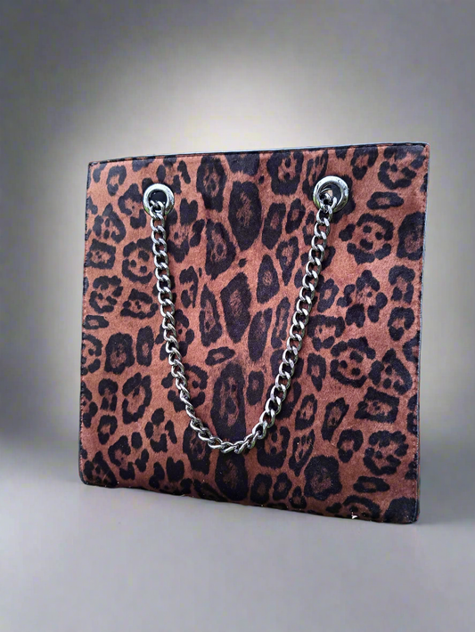 Sac à main bicolore léopard 🐆