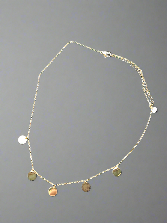 Collier pampille doré
