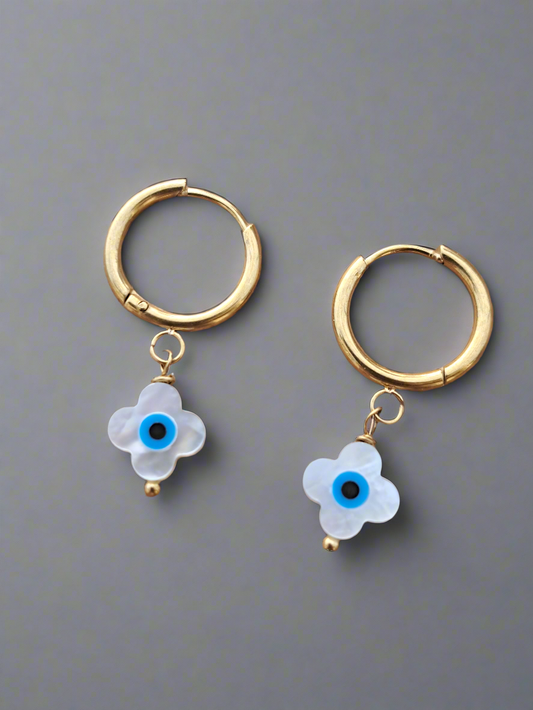 Mini créole pampille œil de protection 👁