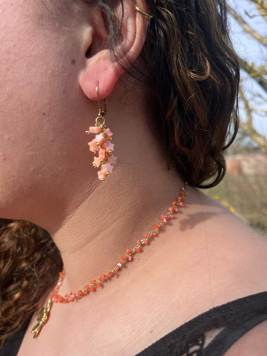 Boucle d'oreille pluie d'étoiles