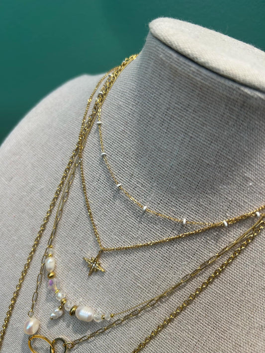 Collier double rang étoile 🌟